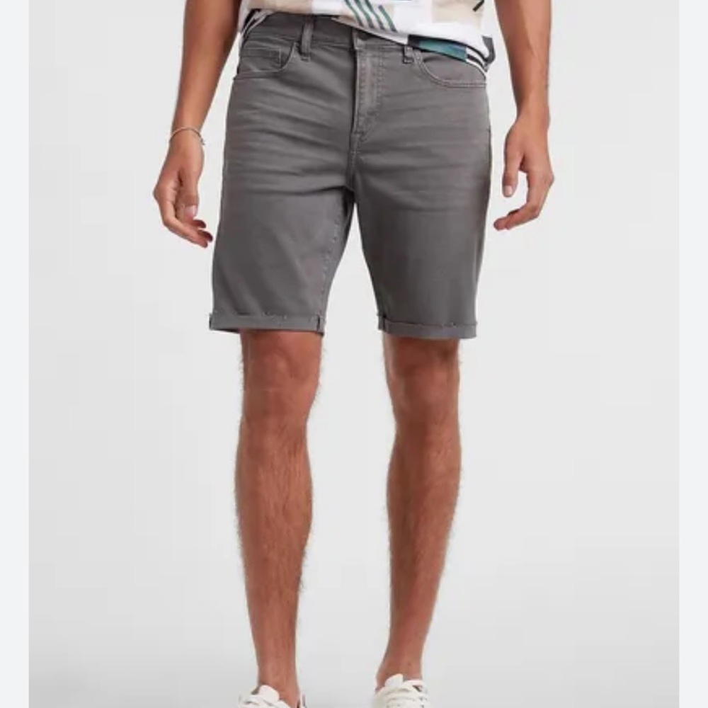 Eddie Bauer Men's Charcoal Flat Front Shorts